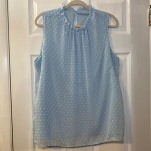 VGUC Light Blue Sleeveless Blouse Women's Size XL